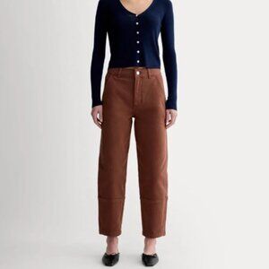 Everlane The Utility Barrel Pant- Rosewood- 0